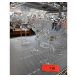 Clear Etched Glass Stemware