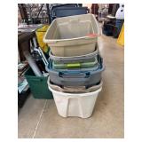 10 Plastic Storage Bins