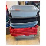 10 Assorted Storage Bins