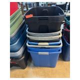 10 Plastic Storage Bins