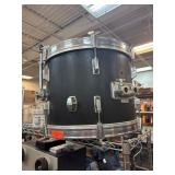 Black Pearl Mounted Drum with Silver Hardware