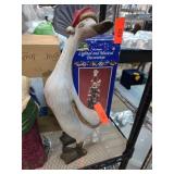 Goose Figurine with Festive Hat