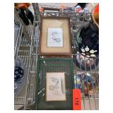 Framed Cartoon Tennis Illustrations by D. Rivers