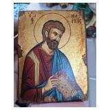 Handmade Orthodox Religious Icon by Perkis