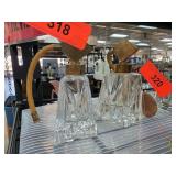 Two Glass Perfume Bottles With Atomizers