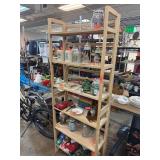 6-Shelf Wooden Shelving Unit Bookcase