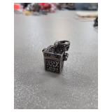 Sterling Silver Ornate Box Pendant