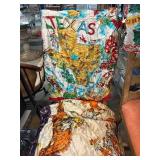 Three Vintage Printed Rayon Scarves