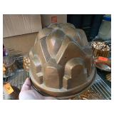 Decorative Copper Mold with Floral Design