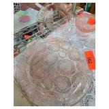 Pink Depression Glass Plates