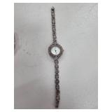Sterling Silver and Marcasite Quartz Watch