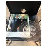 George W. Bush Plate and Signed Photo