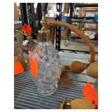 Glass Perfume Atomizer With Gold Accents