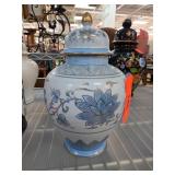 Andrea by Sadek Blue Floral Lidded Jar