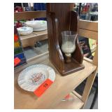 Wooden Candle Holder and Joes Pier Plate