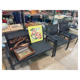 Outdoor Loveseat and Two Chairs Set