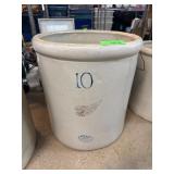 Stoneware Crock with Blue Number 10