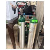 Two Compressed Oxygen Tanks for Medical Use