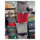 10 Assorted Storage Bins
