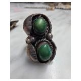 Sterling Silver and Turquoise Ring Sz 6.5
