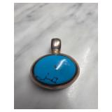 Sterling Silver and Turquoise Pendant