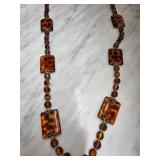Joan Rivers Tortoiseshell Bead Necklace
