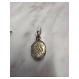 Sterling Silver Oval Locket Pendant