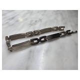 Sterling Silver Link Bracelet with 925 Mark