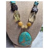 Barse Multistone Pendant Necklace