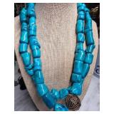 Barse Turquoise Beaded Necklace