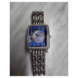 Ladiesï¿½ Watch with Blue Dial and Crystal Accents