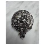 Clan Crest Badge With Pin Backing