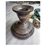 Sterling Silver Weighted Candlestick Holder