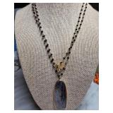 Double-Strand Rutilated Quartz Necklace