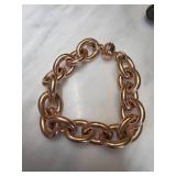 Bronze Chain-Link Bracelet With Clasp