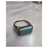 Sterling Silver and Turquoise Ring Size 6.5