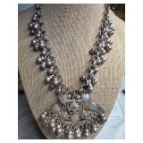 Silver-Tone Multi-Layer Pendant Necklace