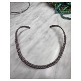 Braided Metal Necklace with Makerï¿½s Mark