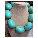 Ralph Lauren Turquoise-Colored Beaded Necklace