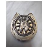 M.D.Co Sterling Silver Horse Motif Paperweight