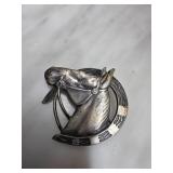 Sterling Silver Horse Head Brooch