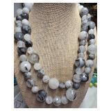 Rutilated Quartz Beaded Necklace Set