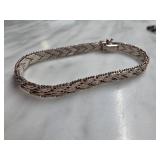 Sterling Silver Woven Link Bracelet
