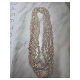 Multistrand Iridescent Bead Necklace