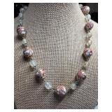 Handcrafted Beaded Necklace With Floral Motif
