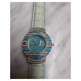 Adrienne Stainless Steel Watch with Crystal Accent