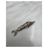Sterling Silver Articulated Fish Charm