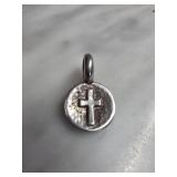 Sterling Silver Cross Pendant with ï¿½Believeï¿½ Inscr