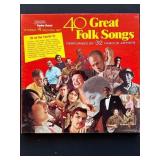 40 Great Folk Songs Vinyl Record Set
