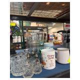 Glassware and Ceramic Mugs
